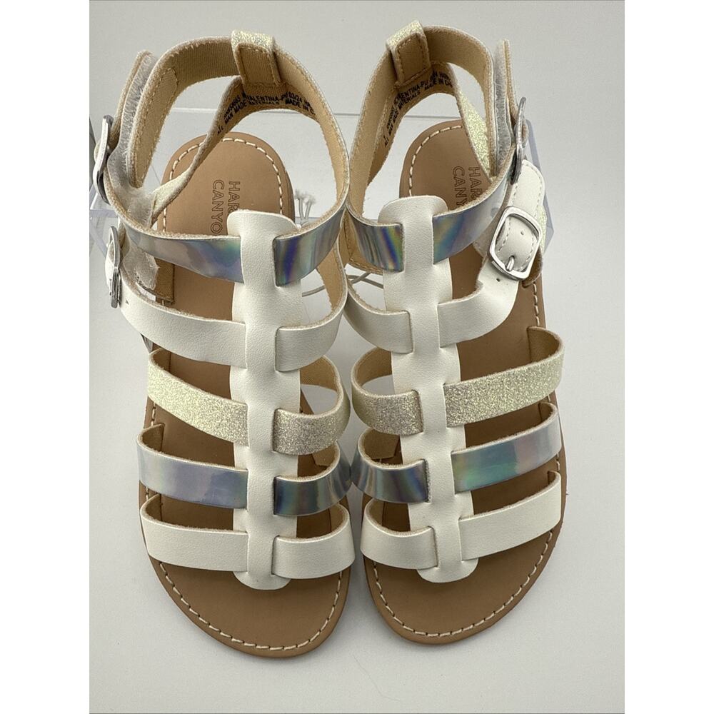 Harper Canyon Kids Girls Haven Footbed Sandals In Tie Die‎ Size 1 NWT